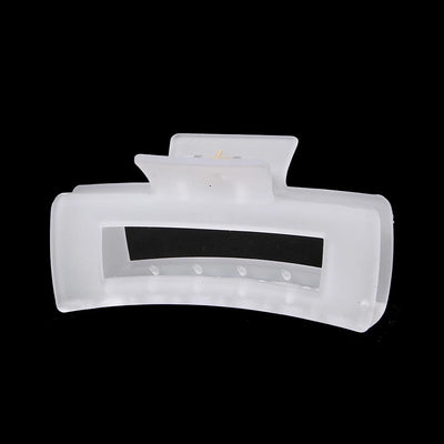 solid color jelly frosted hollow out hair clip