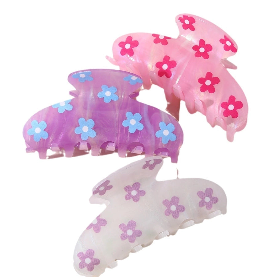 Women's Casual Simple Style Floral Acetic acid sheets Hair Claws