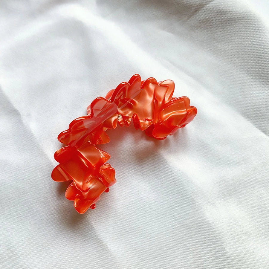 Women's Casual Simple Style Streetwear Solid Color Acetic acid sheets Hair Claws