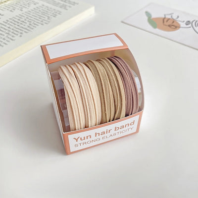 women's simple style solid color cloth hair tie