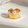 Jewelry Simple Style Classic Style Geometric 304 Stainless Steel Open Rings