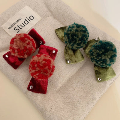 Women's IG Style Round Inlay Rhinestones Hair Clip