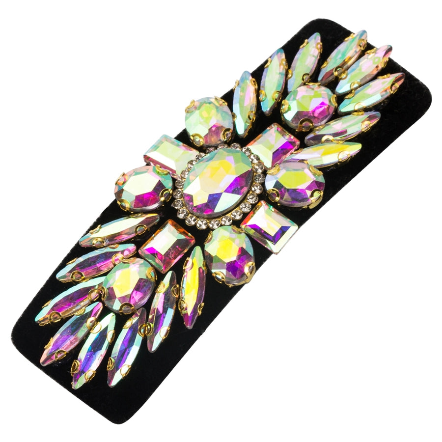 Women's Casual Vacation Classic Style Water Droplets Alloy Cloth Inlay Glass Hair Clip
