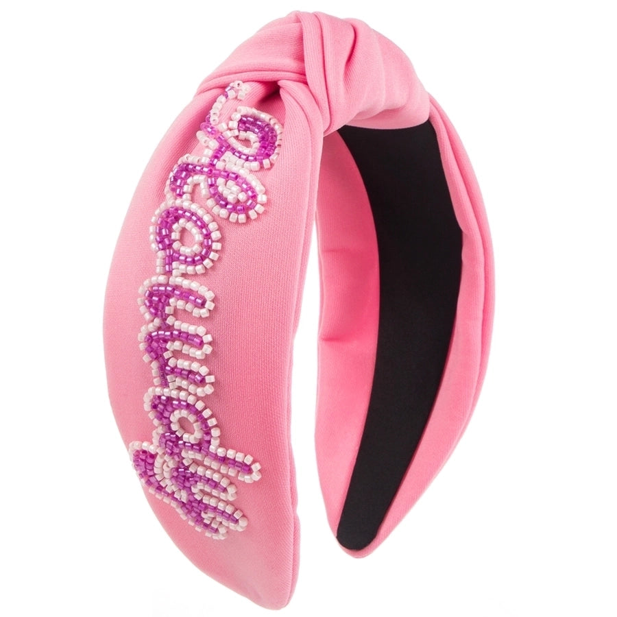 women's elegant luxurious classic style letter cloth hair band