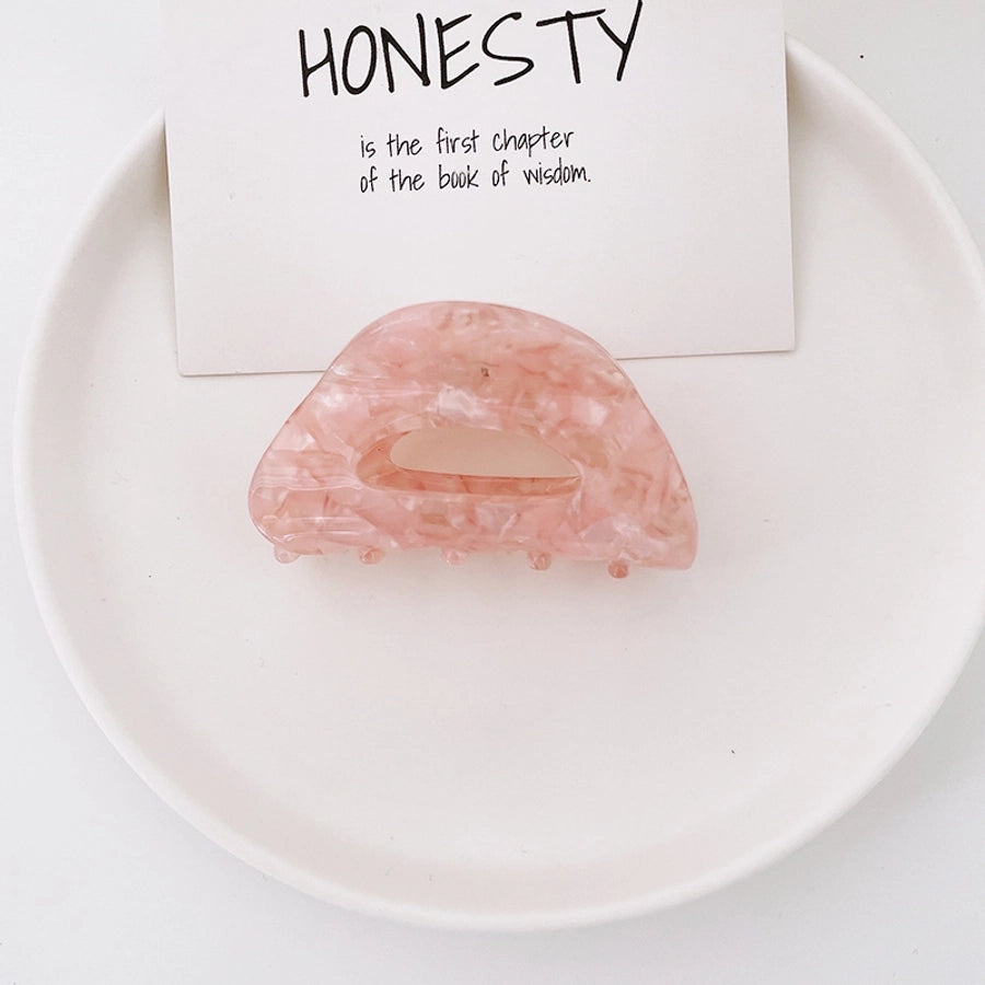 fashion tortoiseshell hollow semicircle hair clip simple hairpin