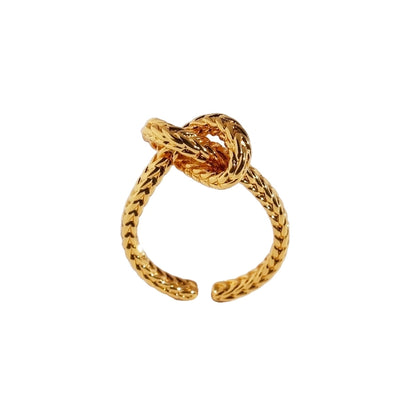 Brass 24K Gold Plated Geometric Open Rings