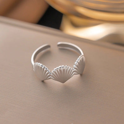 Jewelry Simple Style Solid Color Titanium Steel Plating Rings