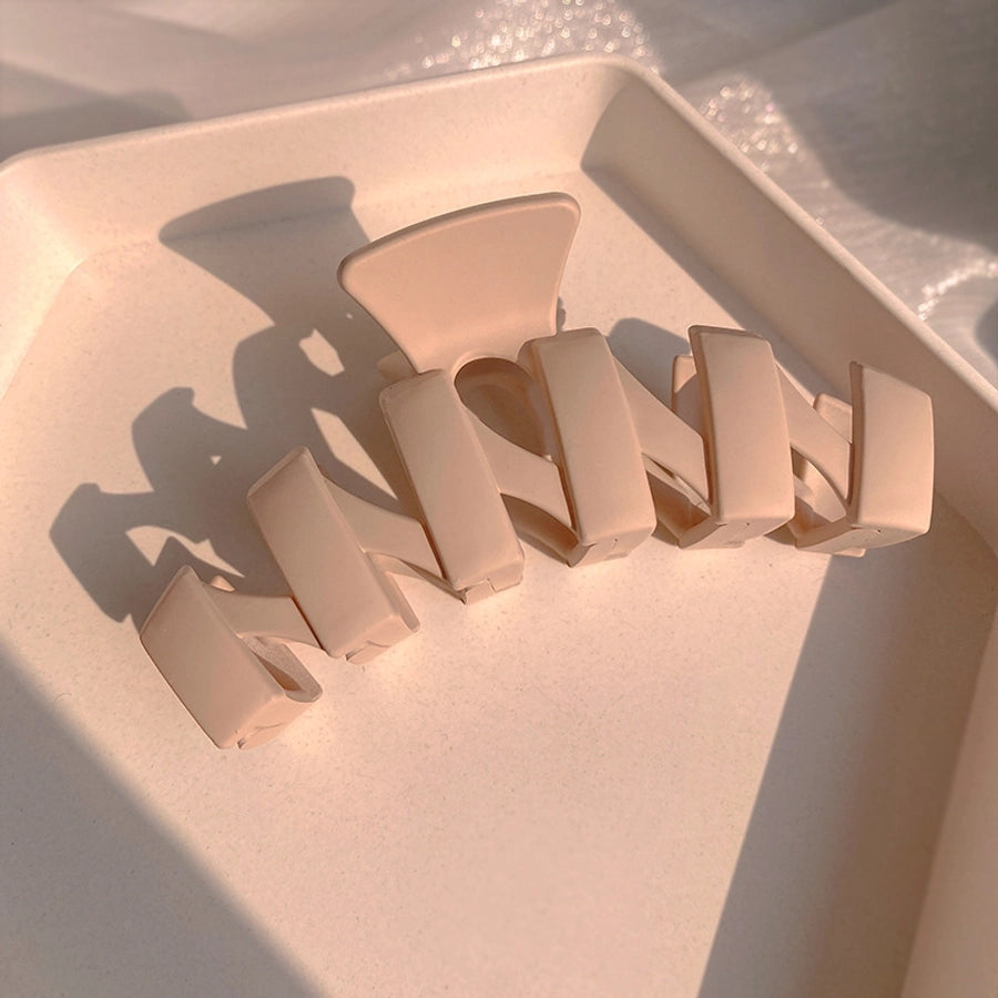 women's modern style simple style waves solid color arylic hair claws