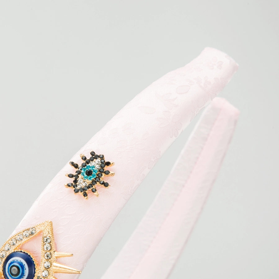 Women's Casual Modern Style Classic Style Eye Alloy Cloth Inlay Rhinestones Hair Band