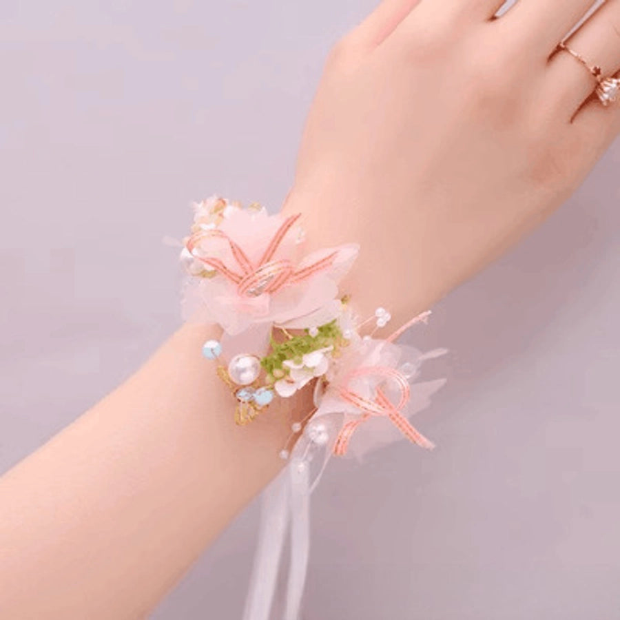 Children's Wreath Headwear Princess Super Fairy Strap Pearl Headband Wedding Flower Girl Headband Mori Headband Hair Accessories