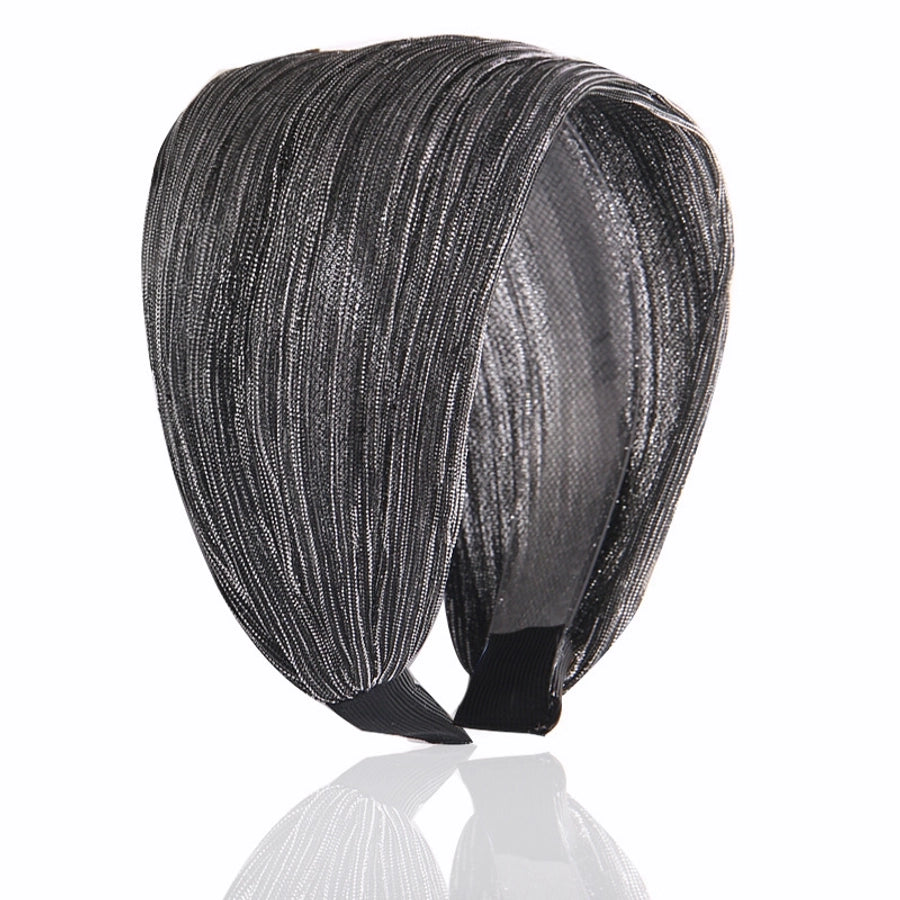 women's simple style stripe cloth resin lace hair band