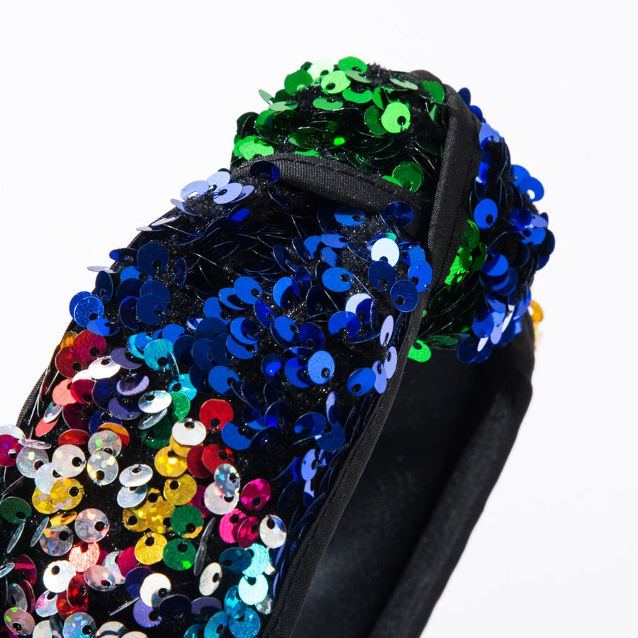 Women's Glam Hip-Hop Rock Color Block Sequin Alloy Cloth Hair Band