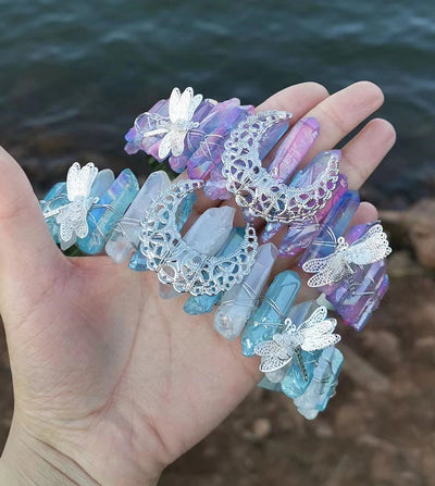 Women's Simple Style Commute Color Block Alloy Inlay Natural Stone Gem Crystal Crown