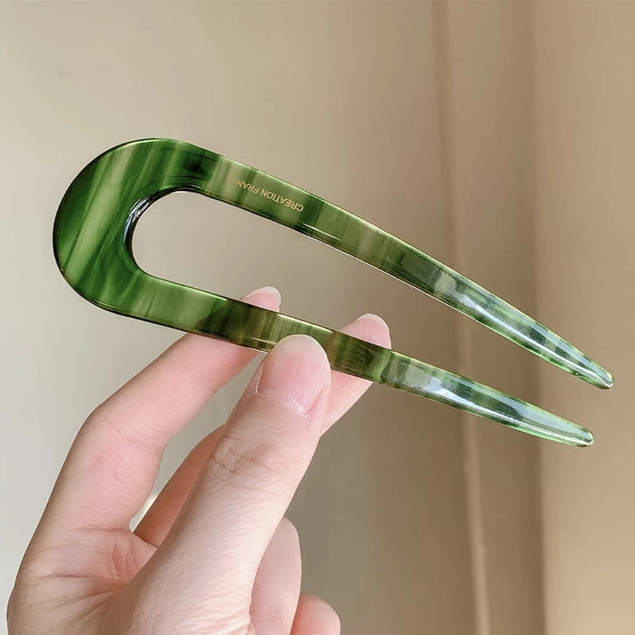 New Chinese style U-shaped hairpin female  new ball head updo artifact insert comb back head headdress fixed chopsticks