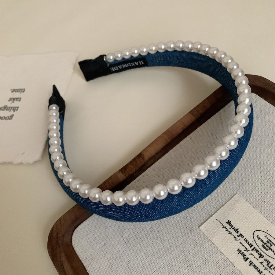 Women's Elegant Simple Style Solid Color Cloth Hair Band