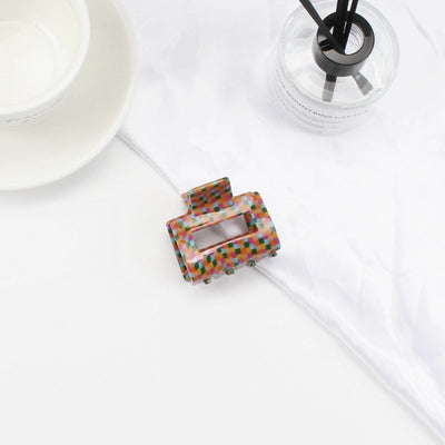 Women's Retro Color Block Acetic acid sheets Hair Claws