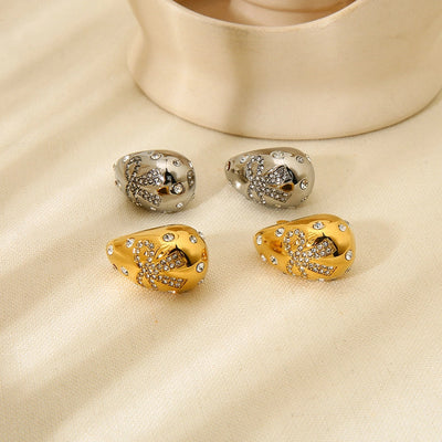 1 Pair Simple Style Commute Bow Knot Plating 304 Stainless Steel Ear Studs