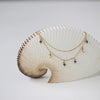 Jewelry Vintage Style Geometric 304 Stainless Steel natural stone 18K Gold Plated Beaded Plating Double Layer Necklaces