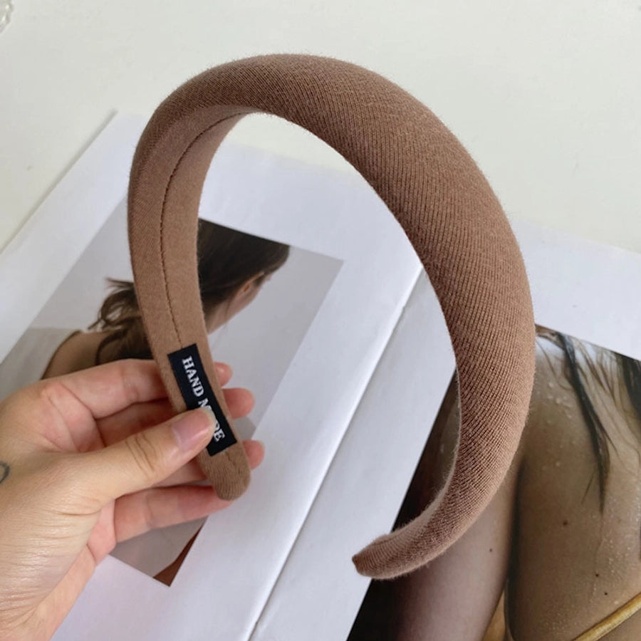 fashion solid color cloth handmade hair band 1 piece