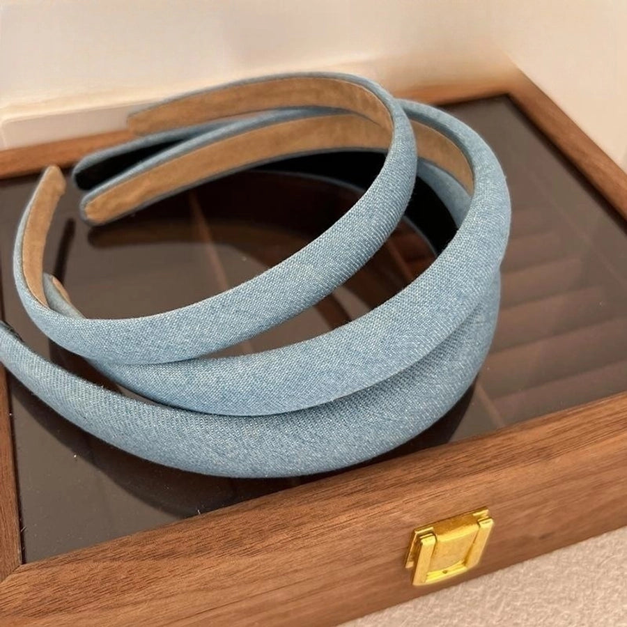 simple style solid color cloth hair band