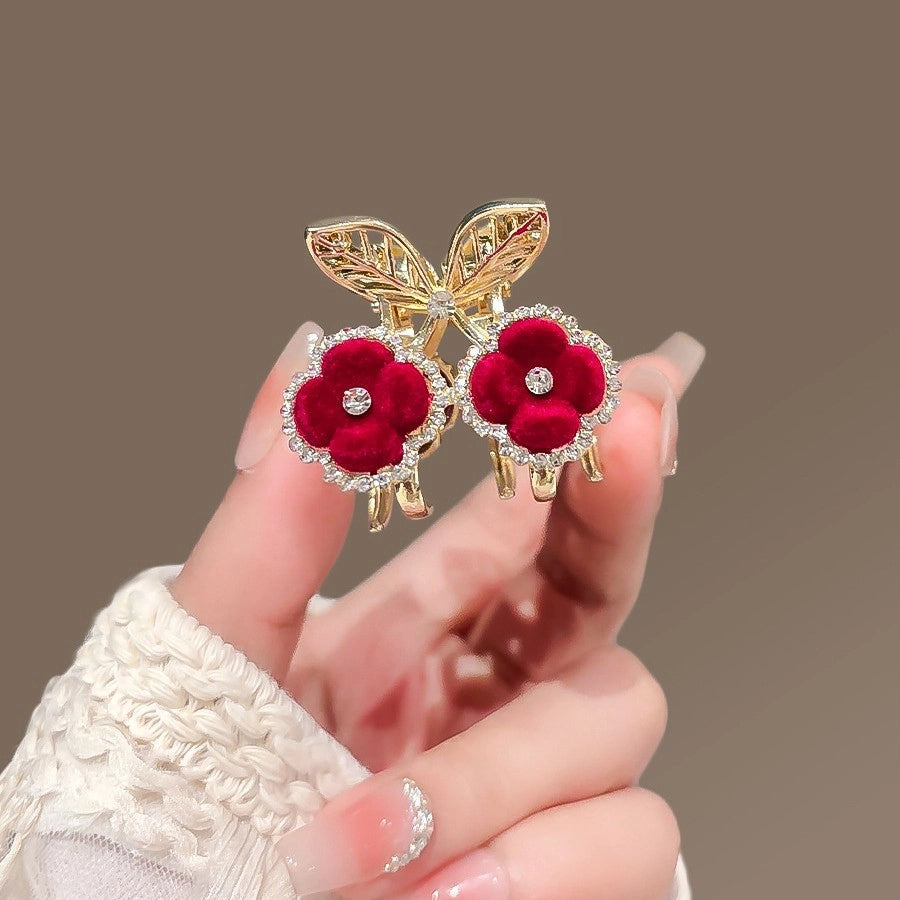 Women's Casual Simple Style Streetwear Floral Alloy Hair Claws