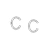 1 Pair IG Style Star Brass Zircon Ear Cuffs Ear Studs