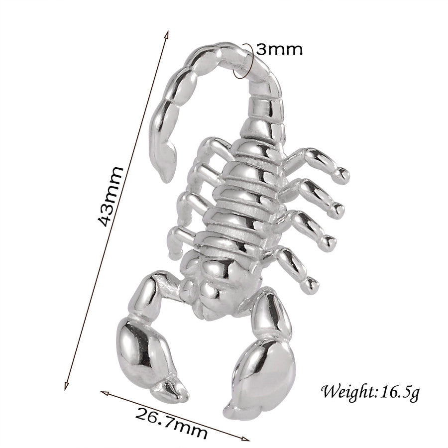 1 Piece Casual C Shape Animal Circle 304 Stainless Steel 18K Gold Plated Stainless Steel Earrings