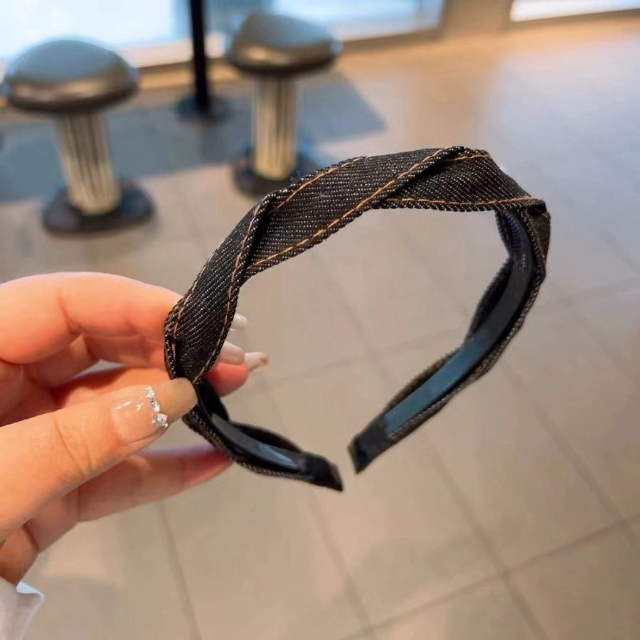 Women's Simple Style Solid Color Cloth Hair Band