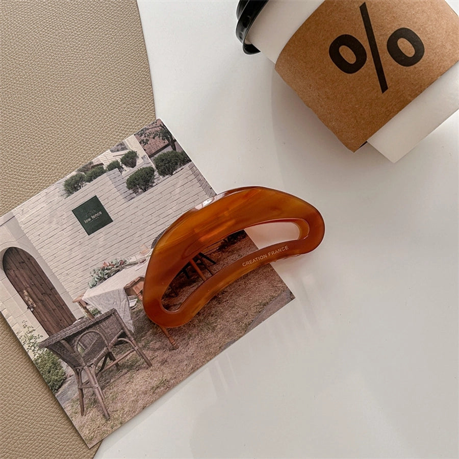 classic style color block acetic acid sheets hair claws