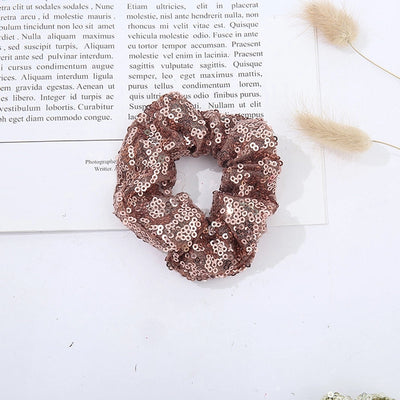 popular sequin hair ring double-sided sequin plate hair ponytail rubber band fashion ladies mesh hair ring hair accessories