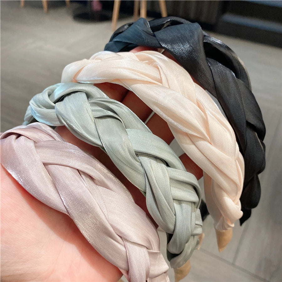 simple style solid color cloth hair band