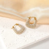1 Pair Elegant Cute U Shape Geometric 304 Stainless Steel Artificial Pearls Earrings Ear Studs