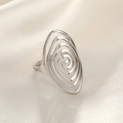 Jewelry Simple Style Commute Geometric 304 Stainless Steel Plating Open Rings