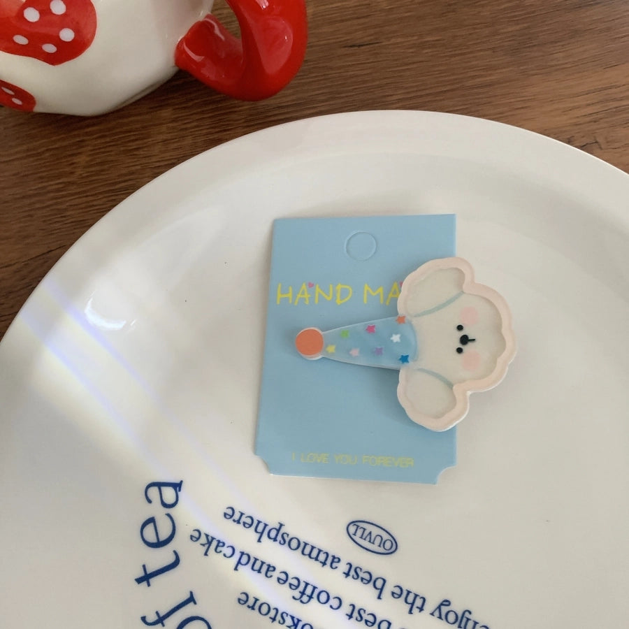 Women's Simple Style Classic Style Color Block Arylic Patchwork Hair Clip