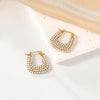 1 Pair Elegant Cute U Shape Geometric 304 Stainless Steel Artificial Pearls Earrings Ear Studs