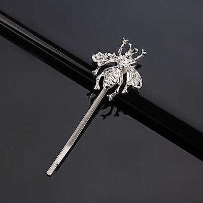 sweet bee metal rhinestone hair clip 1 piece