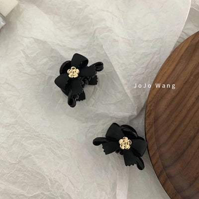 Women's Sweet Simple Style Flower Bow Knot Plastic Hair Claws