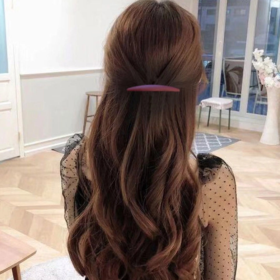 Korean-style fine half-hair simple hair clip clip head clip spring clip horizontal clip ponytail clip bangs clip