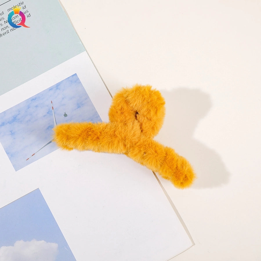 japanese style solid color plastic handmade hair claws 1 piece