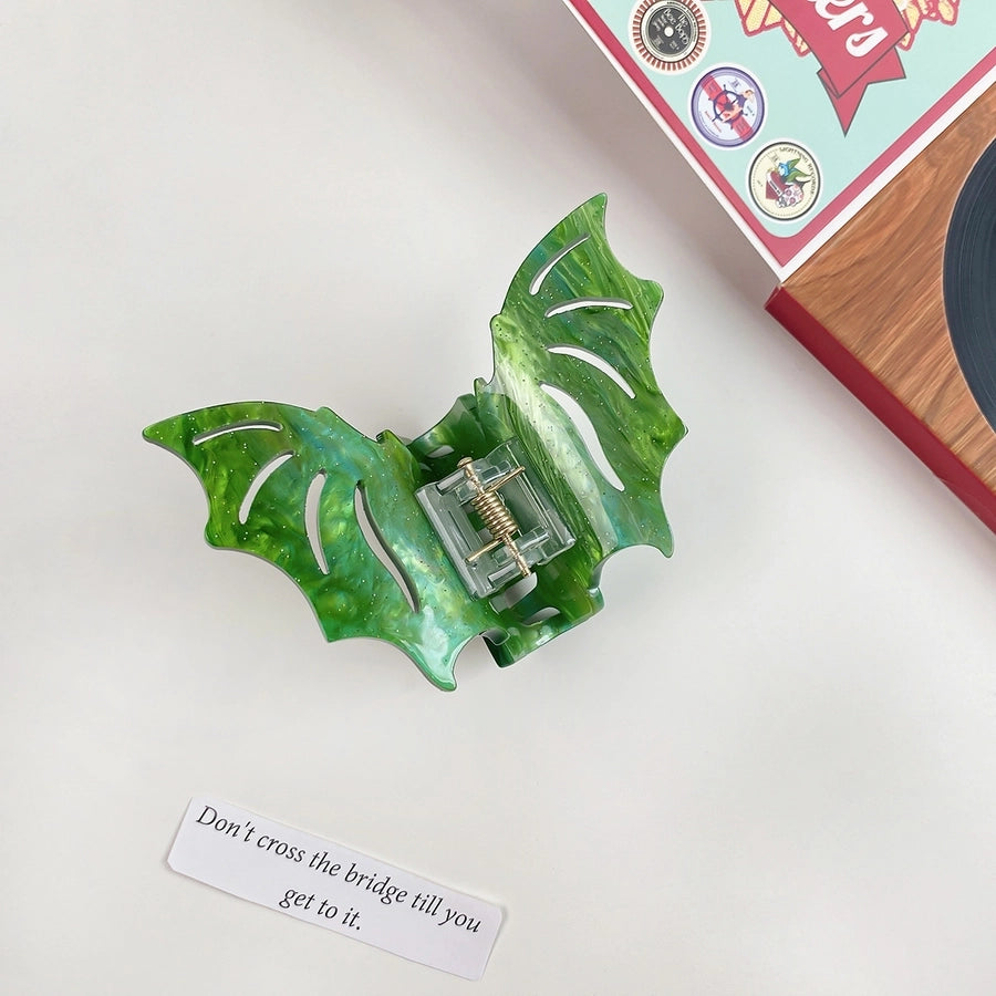 Halloween Funny Women's Bat Arylic Hollow Out Hair Claws