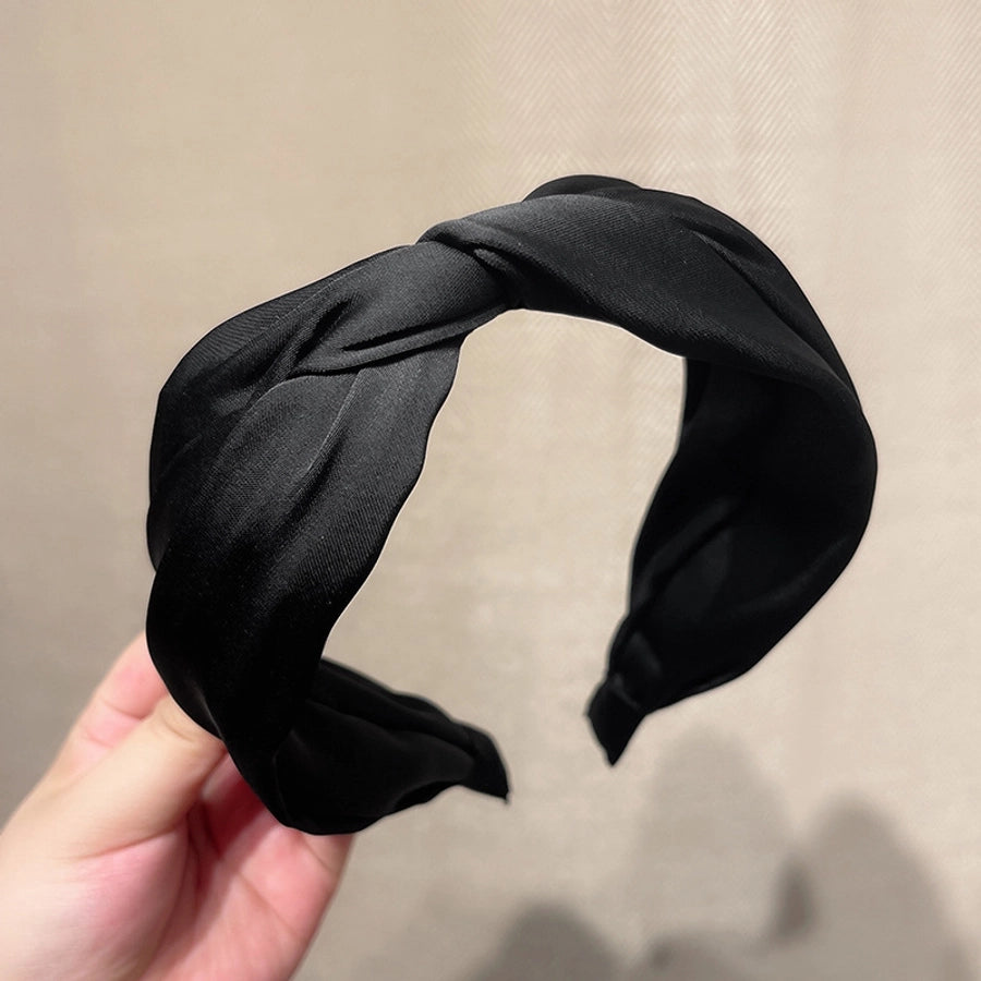women's simple style geometric satin hair band