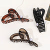 Women's Sweet Simple Style Heart Shape Plastic Resin Inlay Artificial Pearls Hair Claws