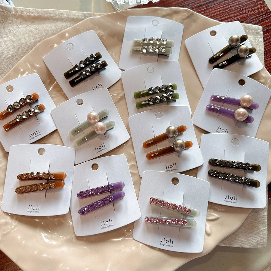 Women's Sweet Simple Style Heart Shape Alloy Hair Clip