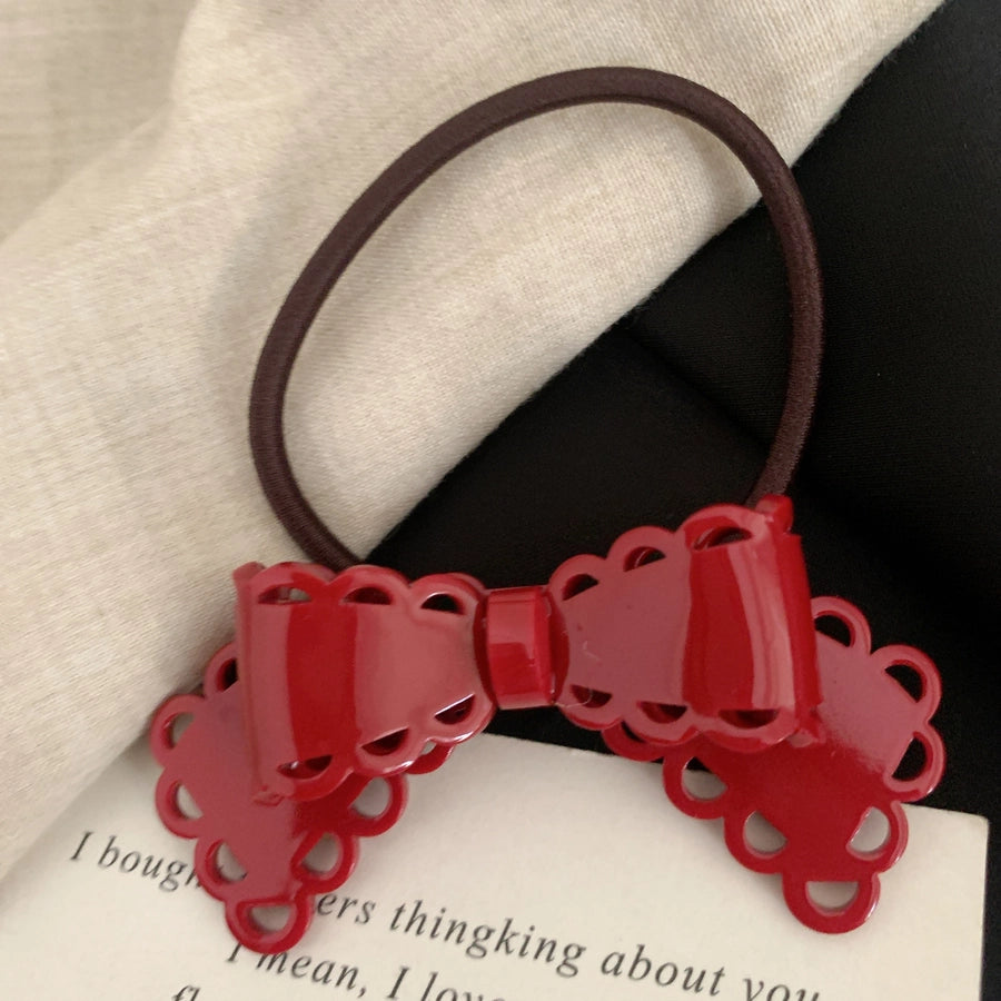 Women's Classic Style Korean Style IG Style Bow Knot Acetic acid sheets Hair Tie