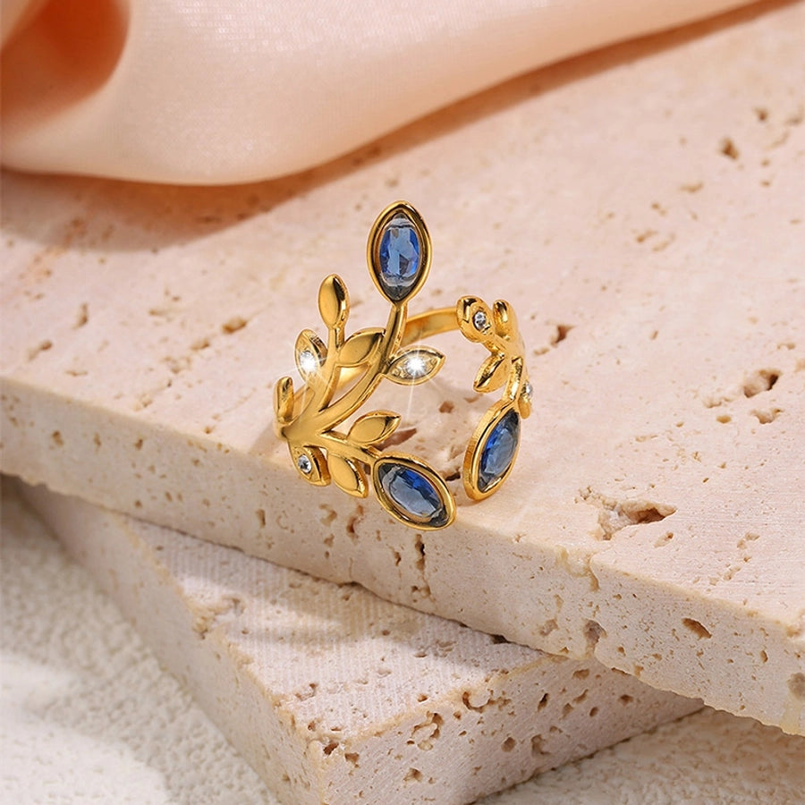 Jewelry Elegant Simple Style Shiny Geometric 304 Stainless Steel Open Rings