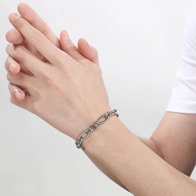 Simple Style Geometric 304 Stainless Steel 18K Gold Plated  Bracelets In Bulk