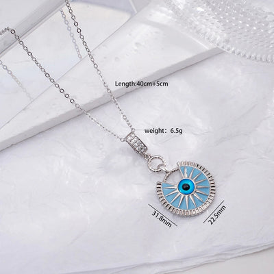 Jewelry Glam Lady Sexy Eye 304 Stainless Steel Copper Pendant Necklace