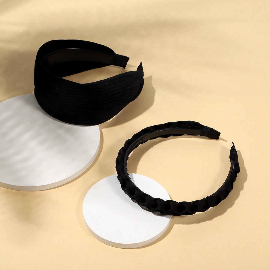 Women's Simple Style Classic Style Solid Color Flannel satin Hair Band