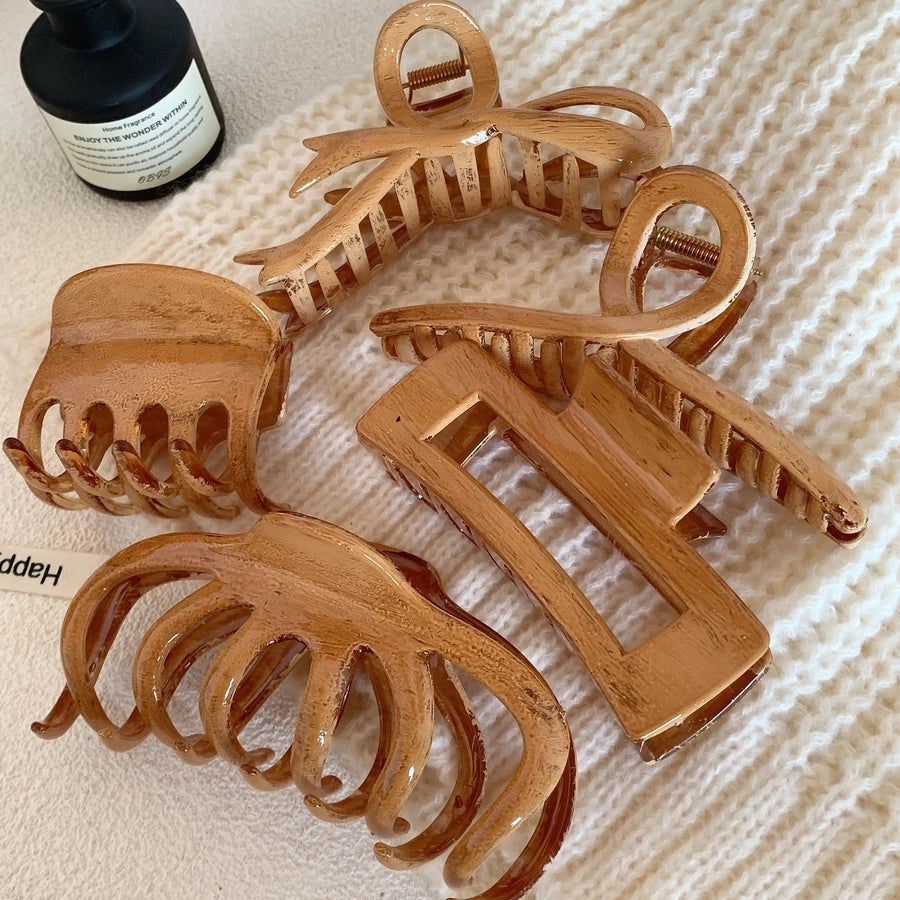 women's vintage style bow knot rectangle hair claws