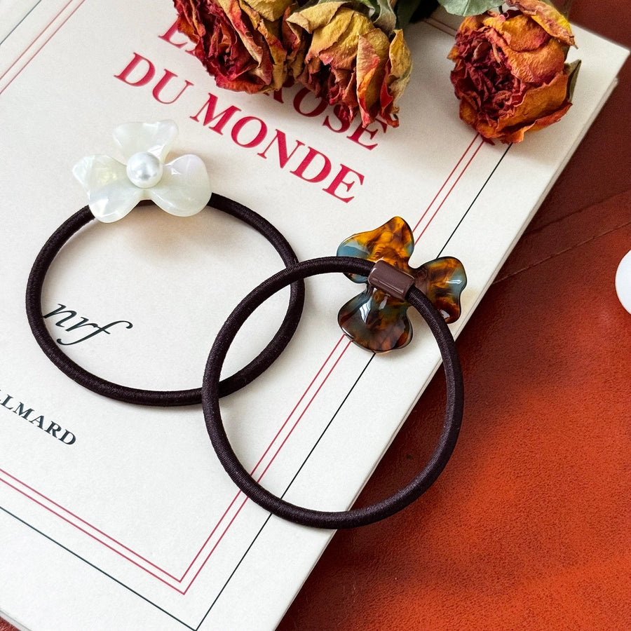 Women's Simple Style Classic Style Flower Plastic Cloth Flowers Hair Tie